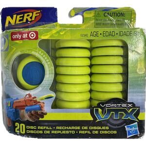 2017 Official NERF Vortex VTX 20 Disc Bullet Refill Pack Soar & Ricochet NEW!!!